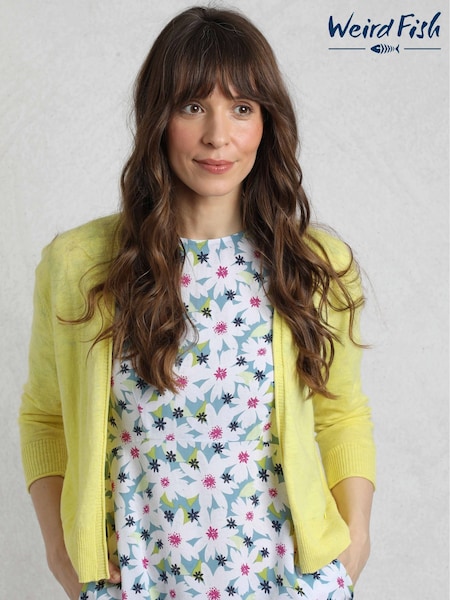 Rumena - Weird Fish 100% Cotton Limon Outfitter Cardigan (W58012) | € 53