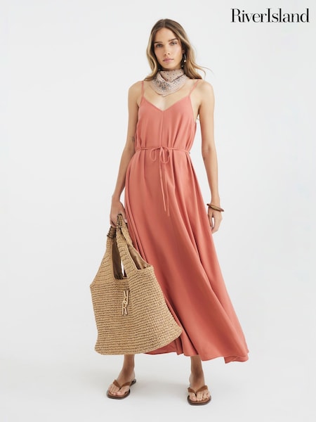 River Island Orange Strappy Trapeze Dress (W58131) | €60