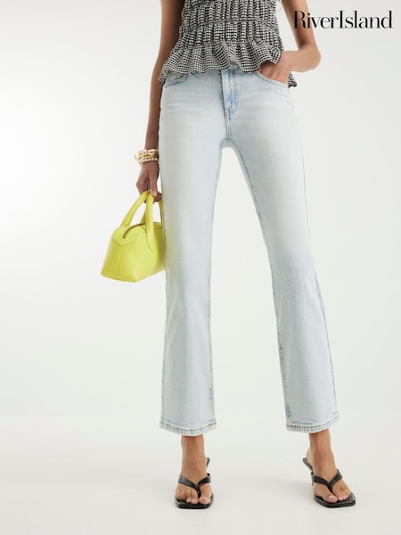 River Island Slim Fit Cropped Jeans (W58136) | 343 LEI