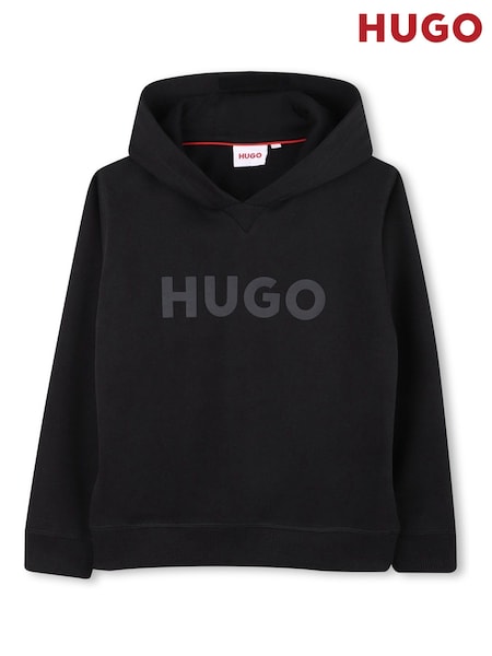 HUGO Black Logo Hoodie (W58143) | 421 QAR - 520 QAR