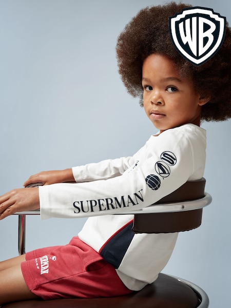 Reiss | Superman Cotton Logo T-Shirt (W58364) | AED175