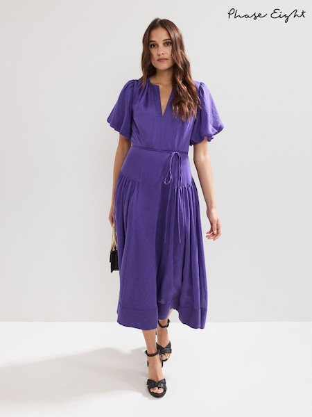 Phase Eight Purple Kailey Midi Dress (W58388) | €178