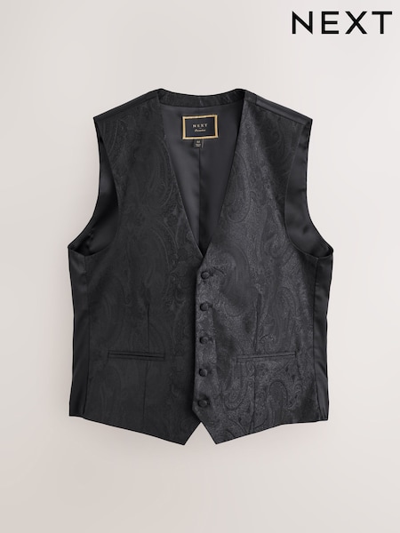 Black Design Waistcoat (W58473) | 247 QAR