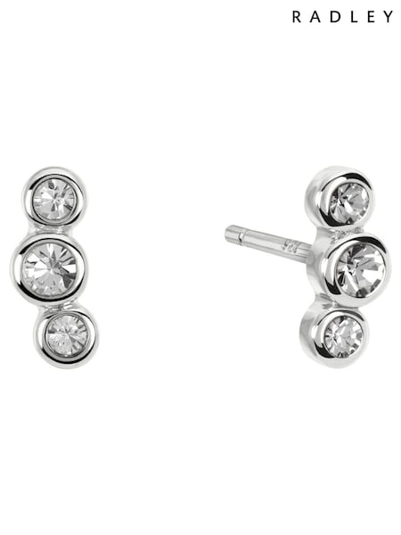 Radley Silver Tone Cluster Stud Earrings (W58480) | €43