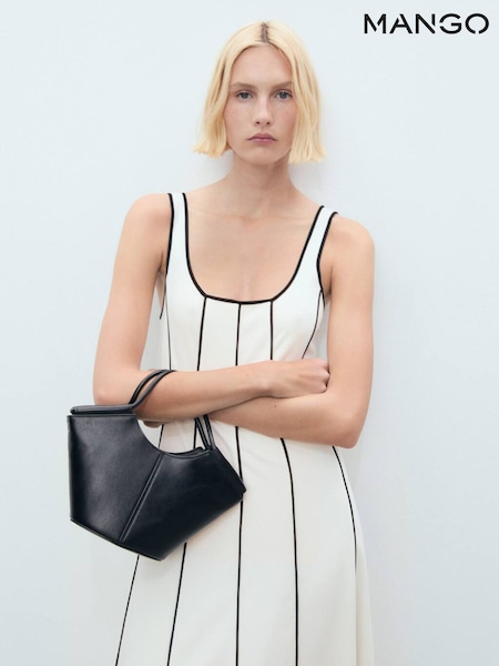 Mango Cream Stripe Flare Maxi Dress (W58519) | €66