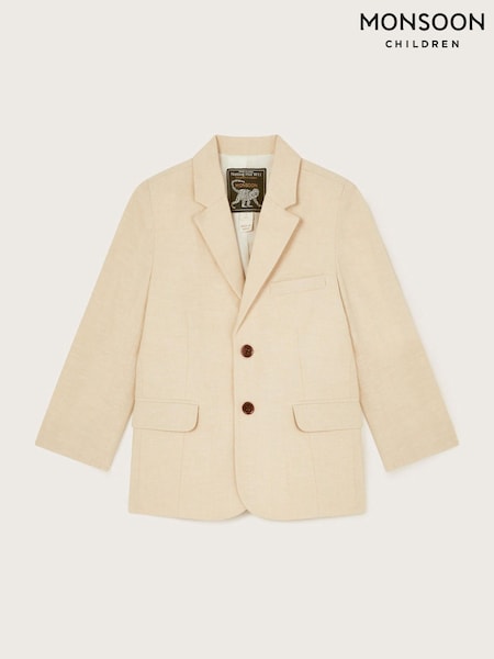 Monsoon Natural Smart Pocket Detail 100% Cotton Blazer (W58574) | R$ 495 - R$ 640