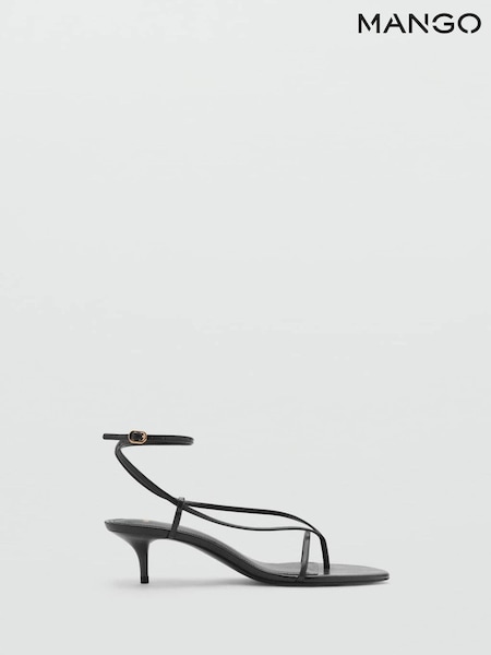Mango Black Strappy Heels (W58847) | €59