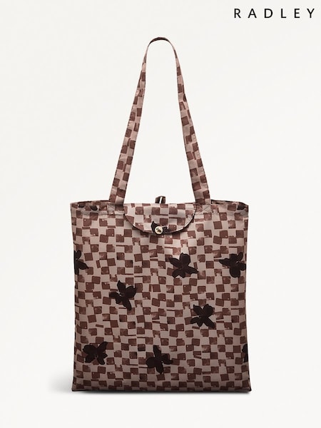 Radley Cream Check Responsible Foldaway Bag (W58874) | R$ 160