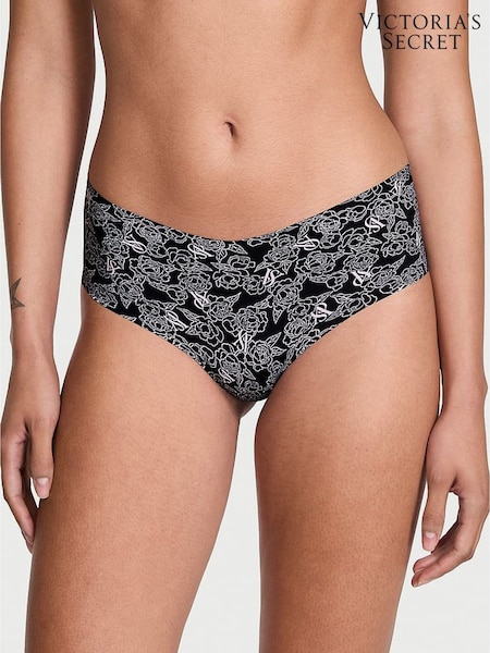 Victoria's Secret Black Sketch Floral Cheeky Knickers (W58898) | €13