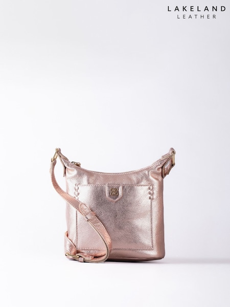 Metalic - Lakeland Leather Tarnly Pocket Cross-Body Bag (W58927) | 372 LEI