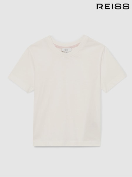 Reiss Ivory Belle Cotton Crew-Neck T-Shirt (W58954) | €15