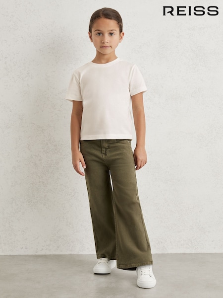 Reiss Ivory Belle Cotton Crew-Neck T-Shirt (W58970) | €13