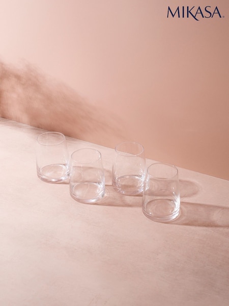 Mikasa Set of 4 Clear Palermo Crystal Stemless Wine Glass (W59025) | €34
