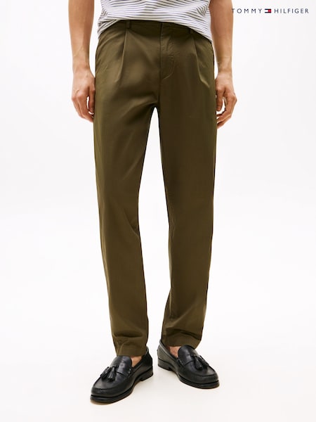 Tommy Hilfiger Green Harlem Ripstop Tapered Trousers (W59085) | €179
