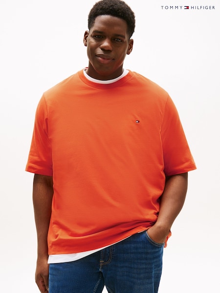 Tommy Hilfiger Orange Plus Crew Neck T-Shirt (W59126) | € 62