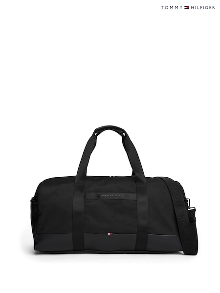 Tommy Hilfiger Black Metal Logo Travel Cross-Body Duffel Bag (W59137) | R$ 1.775