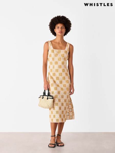 Whistles Crochet Midi Dress (W59257) | €264