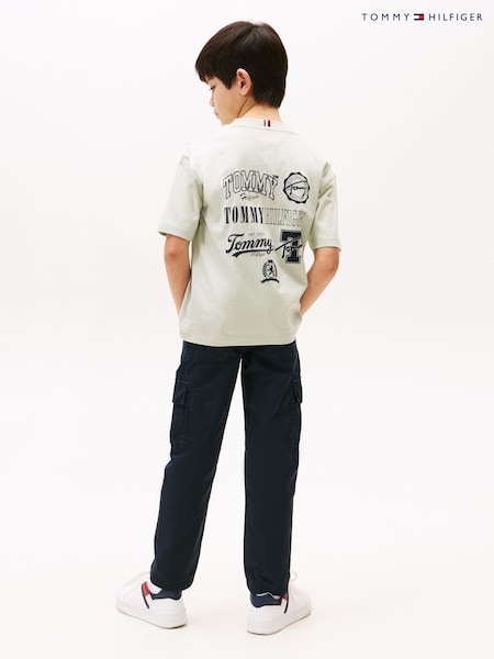 Grün - Tommy Hilfiger Varsity Back Graphic T-Shirt (W59290) | 34 € - 41 €