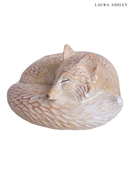 Laura Ashley Brown Woodland Sleeping Fox Ornament (W59345) | €40