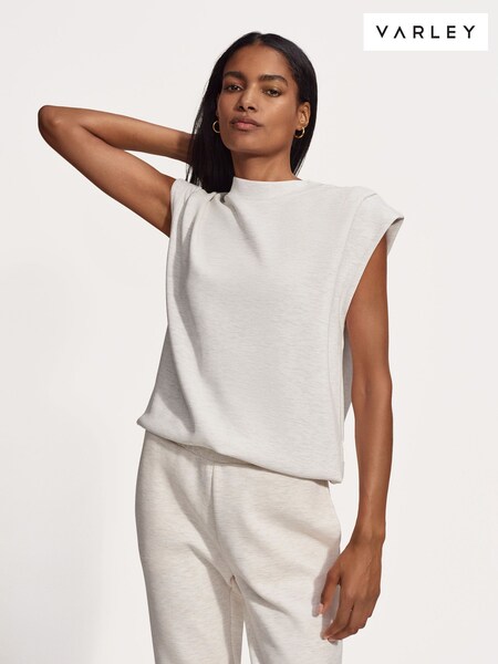 Varley White Otis Sleeveless Sweater (W59375) | AED524