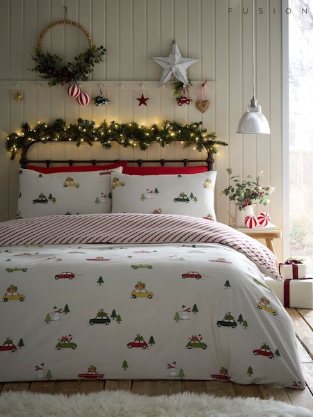 Fusion Multi Festive Cars Easycare Christmas Duvet Cover Set (W59708) | €25 - €48