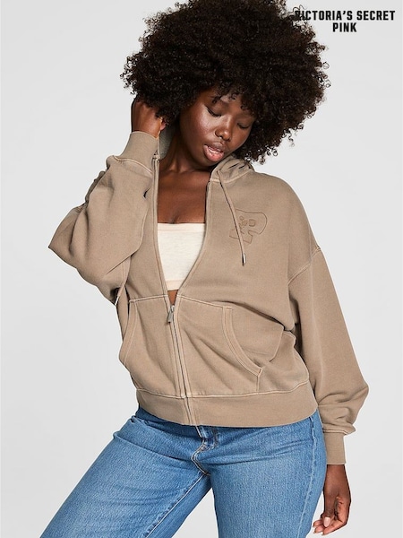 Victoria's Secret PINK Iced Coffee Brown Fleece Hoodie (W59774) | €64