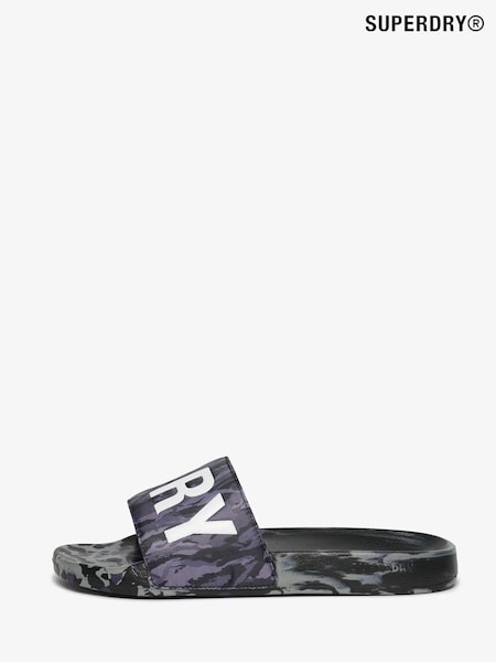 Superdry Grey Core Camo Pool Sliders (W59865) | AZN 63