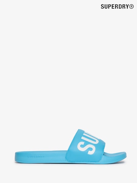 Superdry Blue Core Graphic Pool Sliders (W59869) | AZN 58