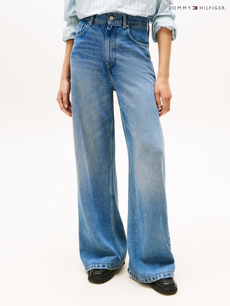 Tommy Hilfiger High Rise Wide Leg Jeans (W59911) | ‏805‏₪