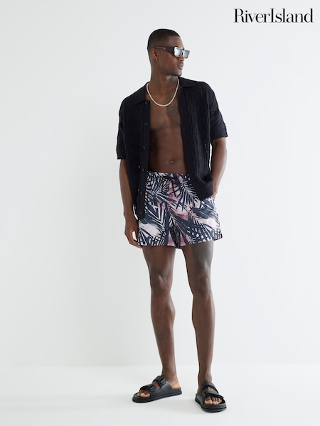 River Island Palm Print Swim Shorts (W59914) | 37 €