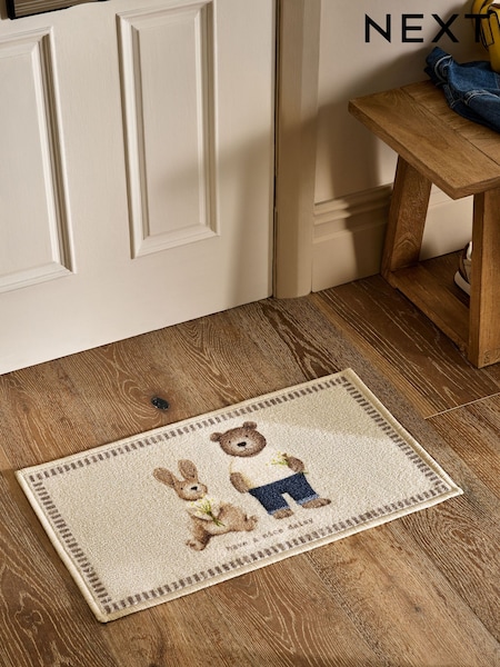 Natural Washable Bertie and Rosie Doormat (W59926) | AED37 - AED83