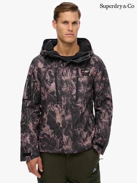Superdry Green Camo  Ski Shell Coat (W59989) | €290