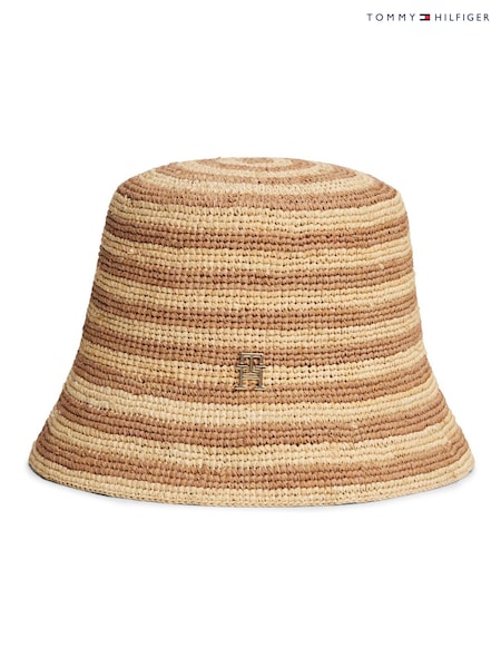Tommy Hilfiger Straw Crochet Stripe Bucket Hat (W60099) | 115 €