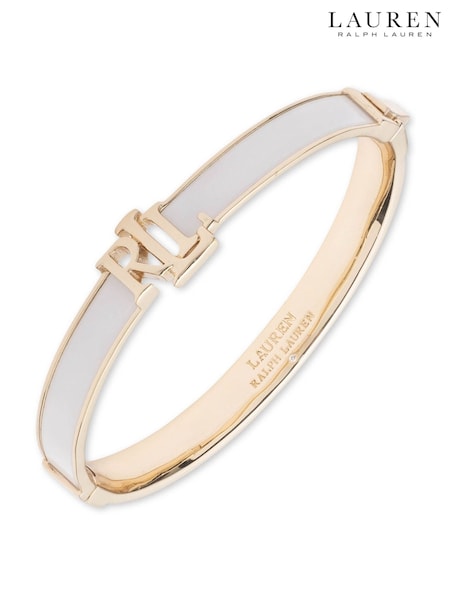 Lauren Ralph Lauren Gold Tone Colour Hinge Bangle Bracelet (W60273) | €95
