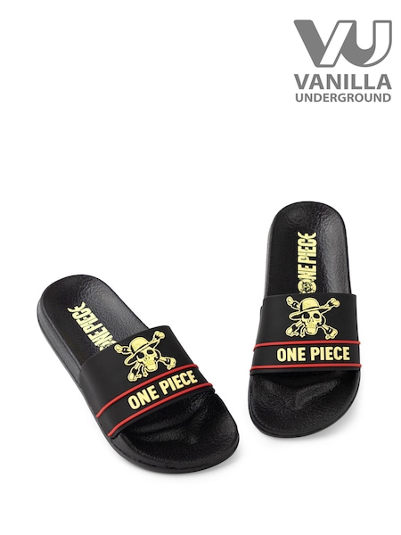 Vanilla Underground Black Boys One Piece Black Sliders (W60286) | AED116