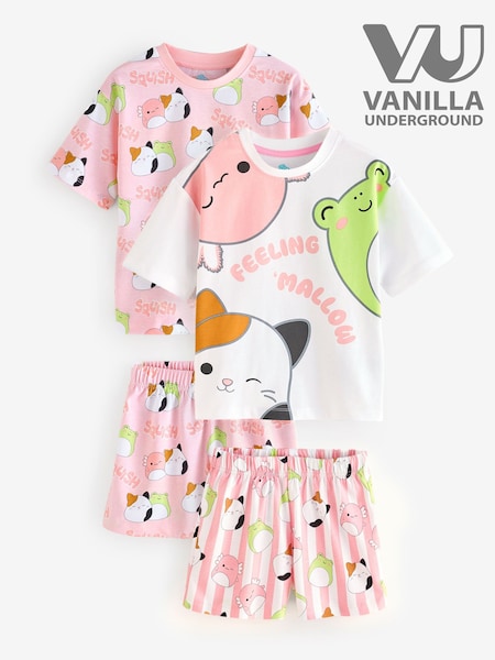Vanilla Underground Girls Squishmallows Short Sleeve Short Leg 100% Cotton Pyjamas Set Multipack of 2 (W60295) | 1 878 грн