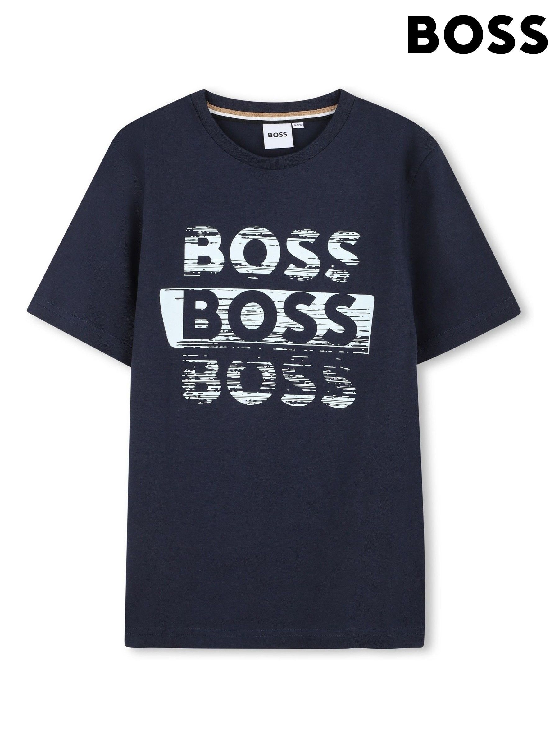 BOSS ネイビー ロゴ Tシャツ Boys', Hugo Boss, Tshirts | Next Japan