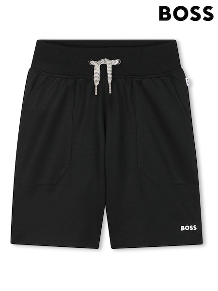 BOSS Black Logo Tie Waist Shorts (W60441) | €120 - €154
