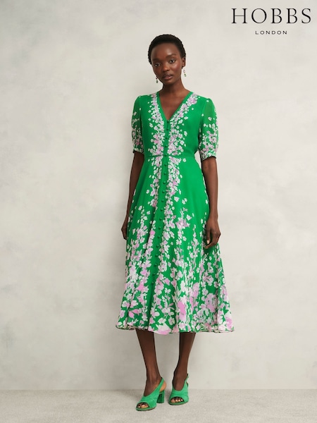 Hobbs Petite Ana Silk Dress (W60451) | 2,599 LEI