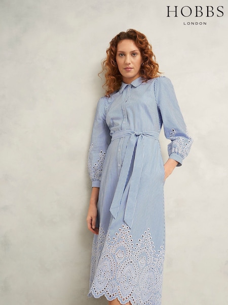Hobbs Blue Juliette Dress (W60452) | €242