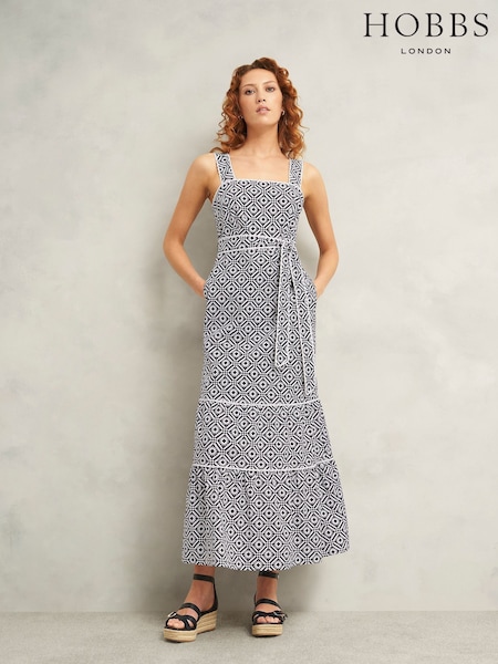 Hobbs Blue Kara Dress (W60453) | €203