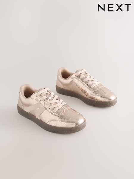 Rose Gold Lace-Up Lifestyle Trainers (W60506) | AED112 - AED147