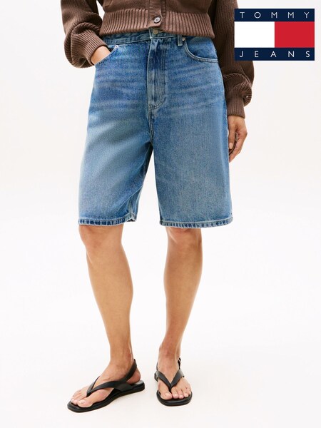 Tommy Hilfiger Blue Heritage Straight Denim Bermuda Shorts (W60573) | €172