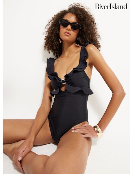 River Island Frill Scuba Swimsuit (W60641) | 68 €