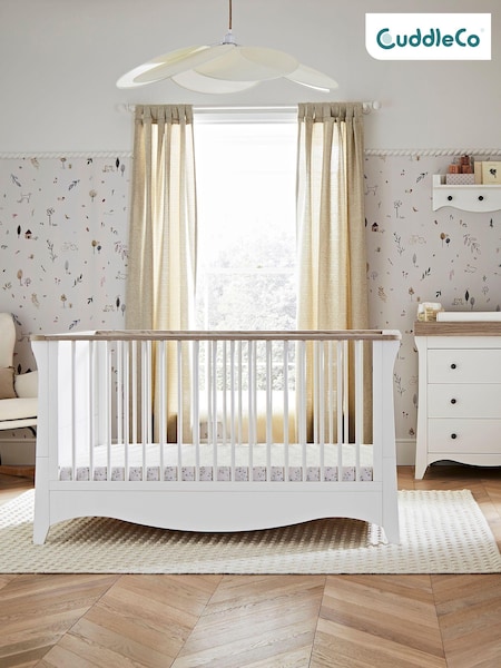 Cuddleco White 2 Piece Cashmere Clara Nursery Furniture Set (W60919) | €821
