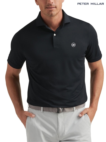 Peter Millar Black Soul Performance Mesh Polo Shirt (W60977) | €114