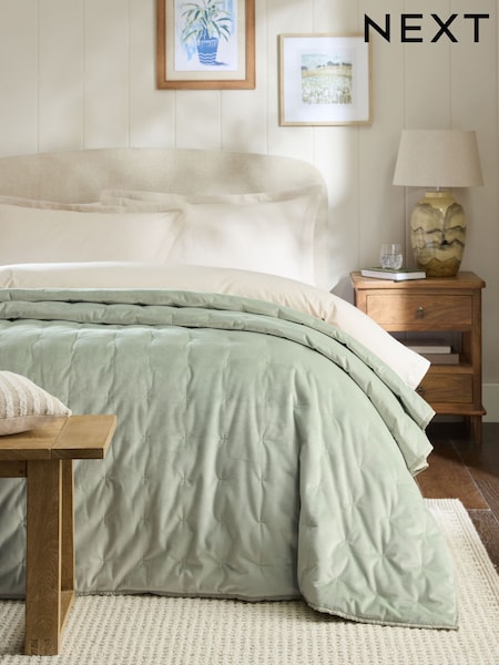 Elsie Velvet Quilted Bedspread (W61034) | ‏231 د.إ.‏ - ‏ 416‏ د.إ.