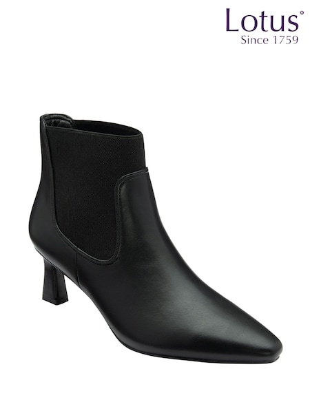 Chão preto - Lotus Ankle Boots (W61108) | R$ 590