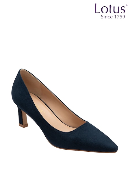 أزرق - Lotus Heeled Pump Court Shoe (W61124) | ‏262 د.إ.‏