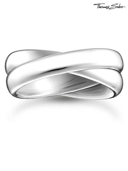 Thomas Sabo Silver Tone Duo Ring (W61158) | €173